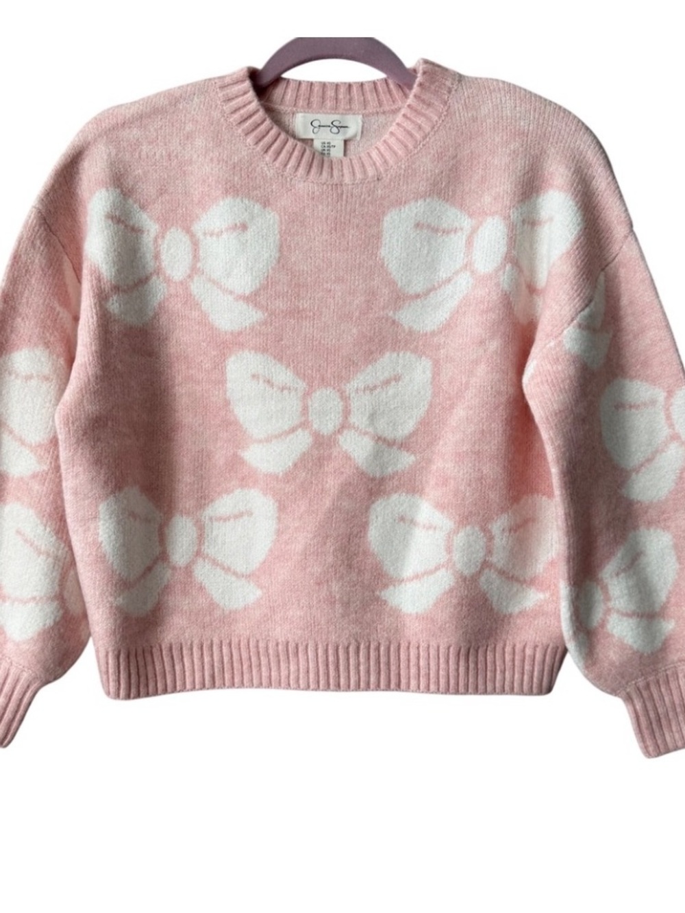 Women’s Jessica Simpson Pink Bow Sweater Size Meduim